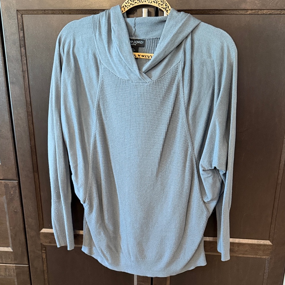 Cynthia Rowley Light Blue Cowl Neck Sweater
